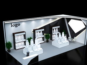 汽車用品幾何設(shè)計(jì)展會(huì) 3D效果圖下載與數(shù)字創(chuàng)意展示服務(wù)